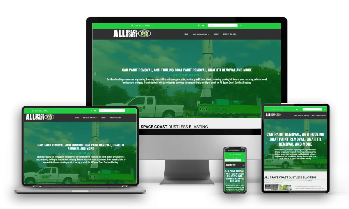 Dustless Blasting Website Design