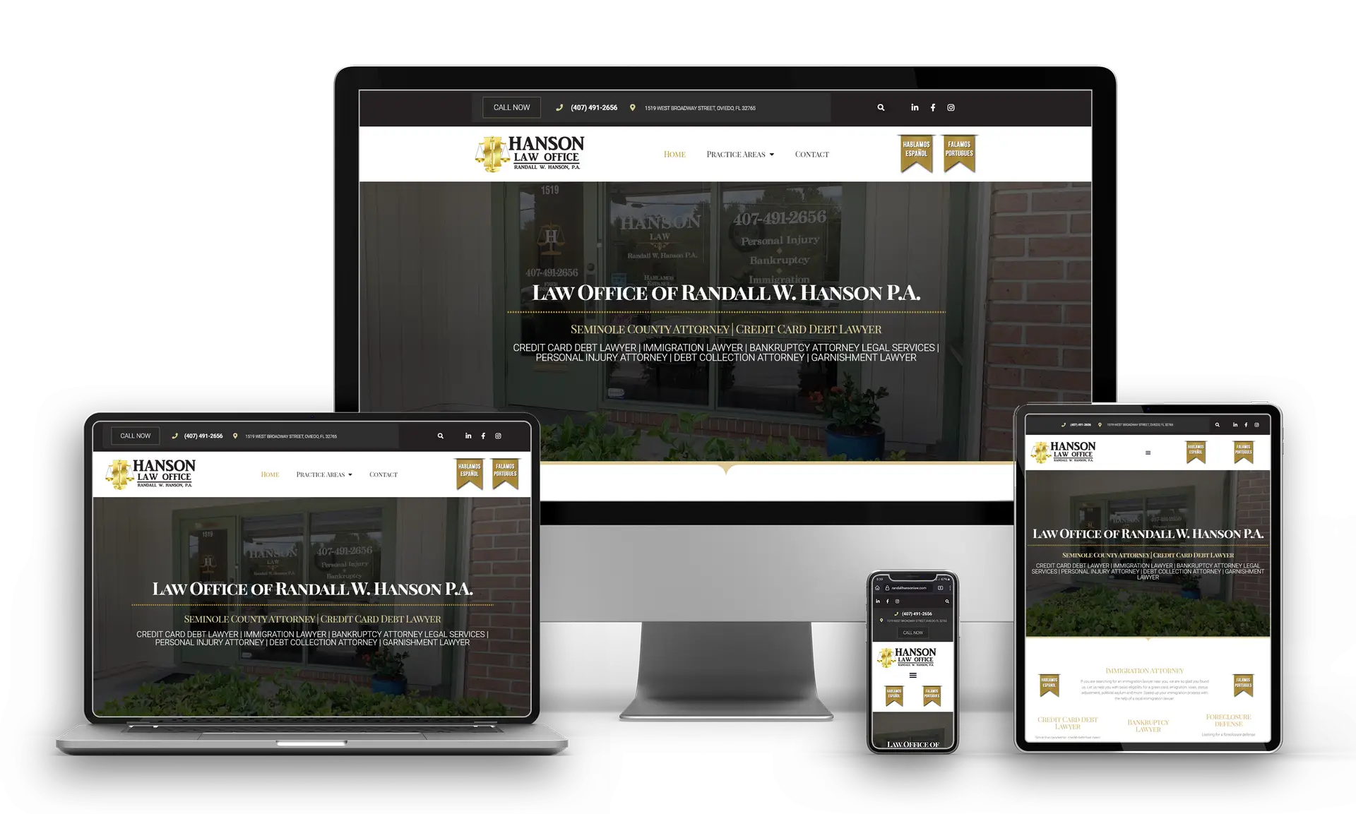 Immigration Attorney Website Design