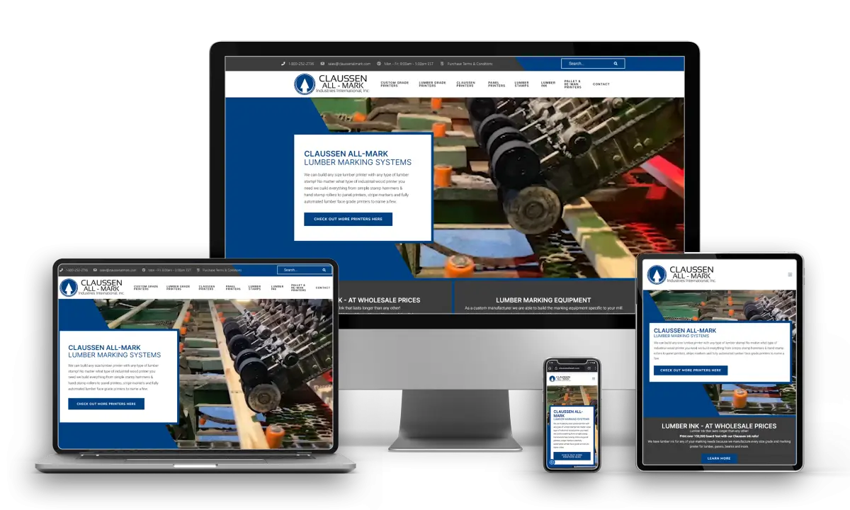 Lumber Marking System Website Design