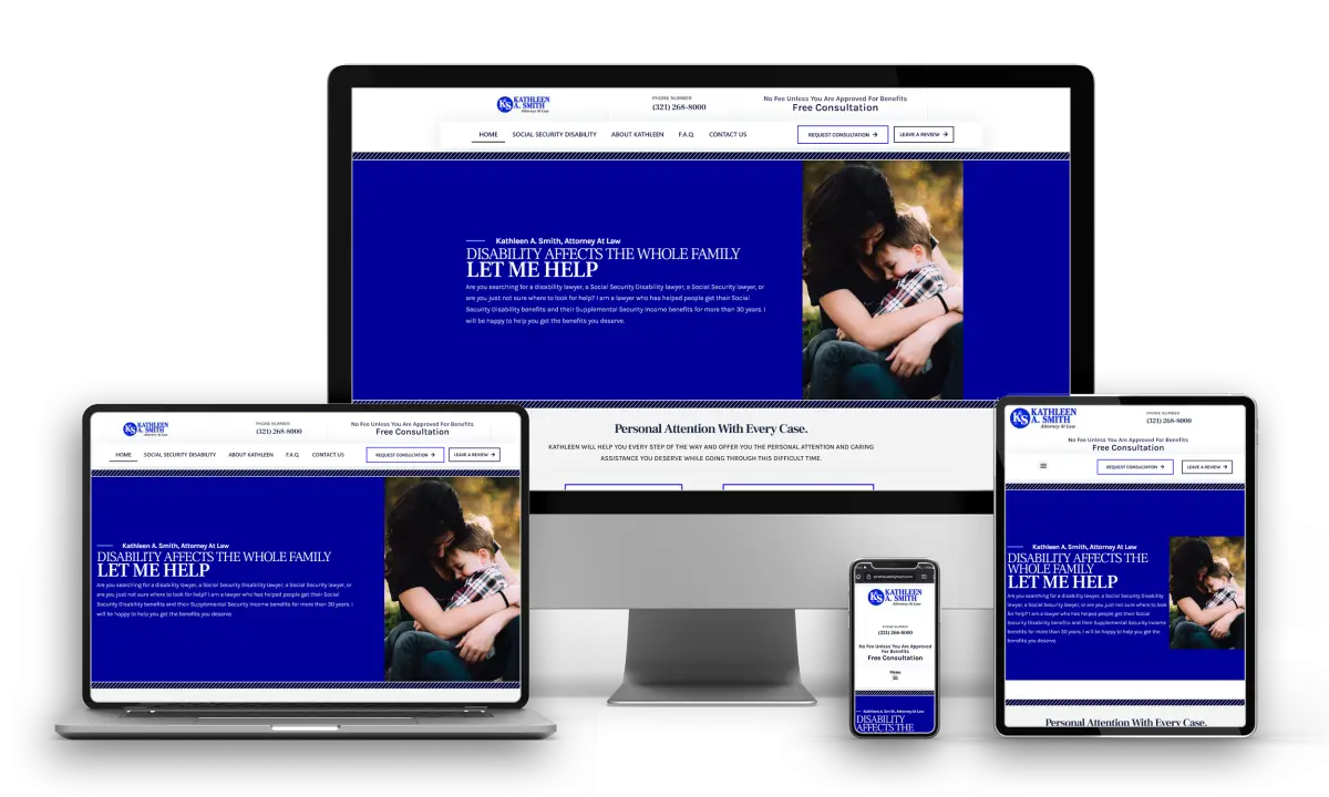 Disability Attorney Website Design