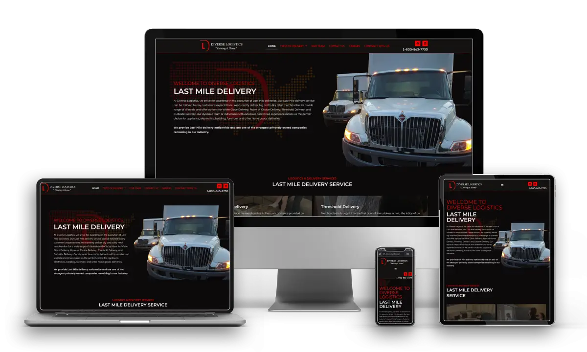 Logistics Company Website Design