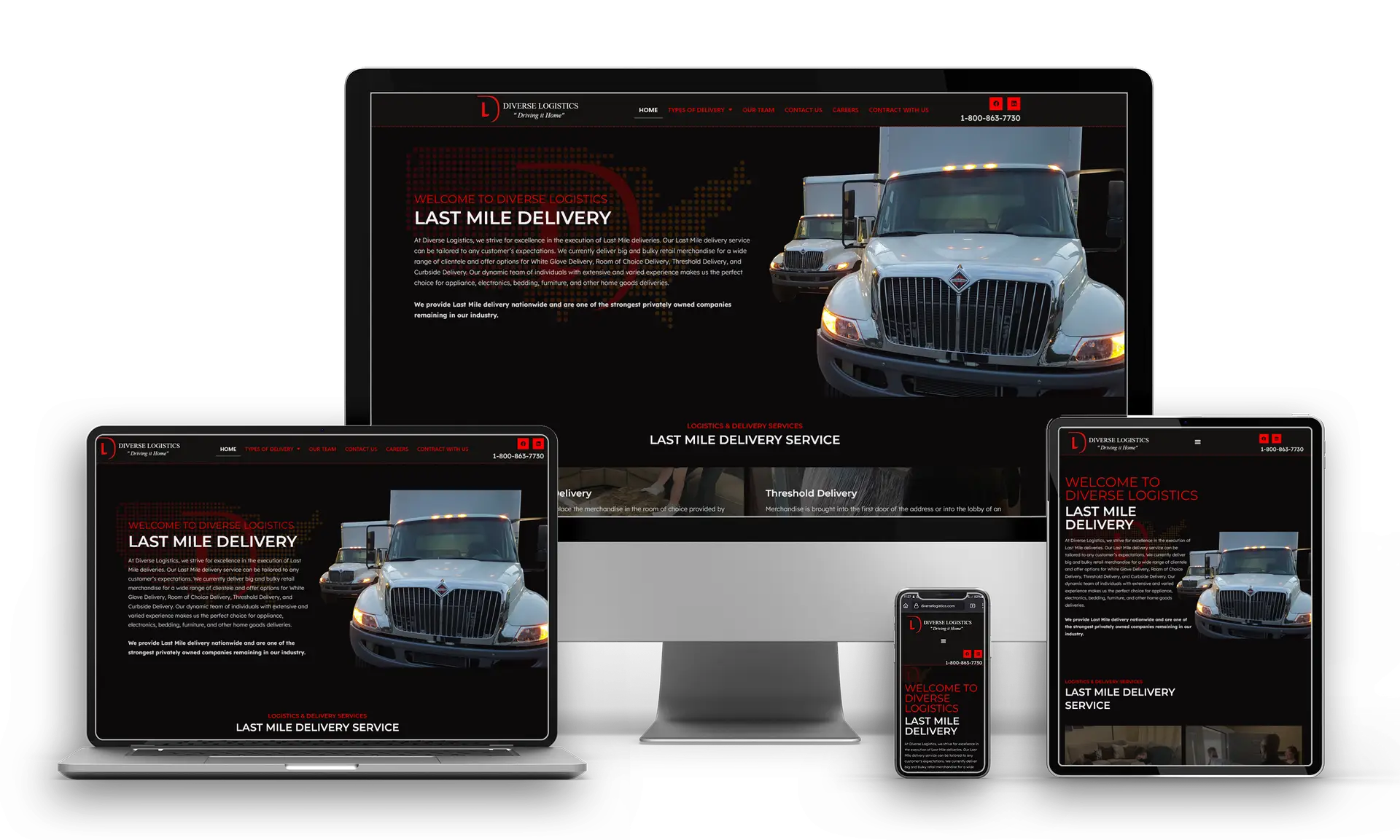 Logistics Company Website Design