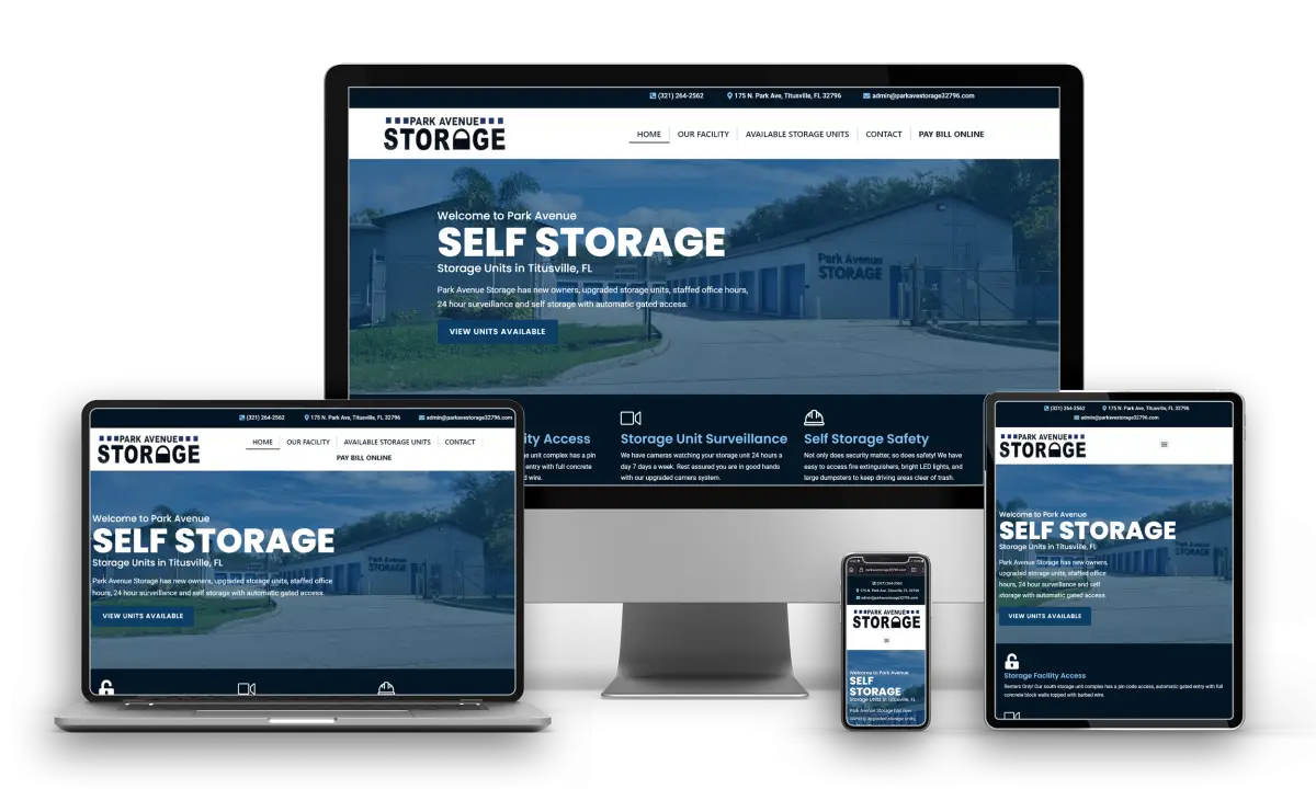 Self Storage Website Design