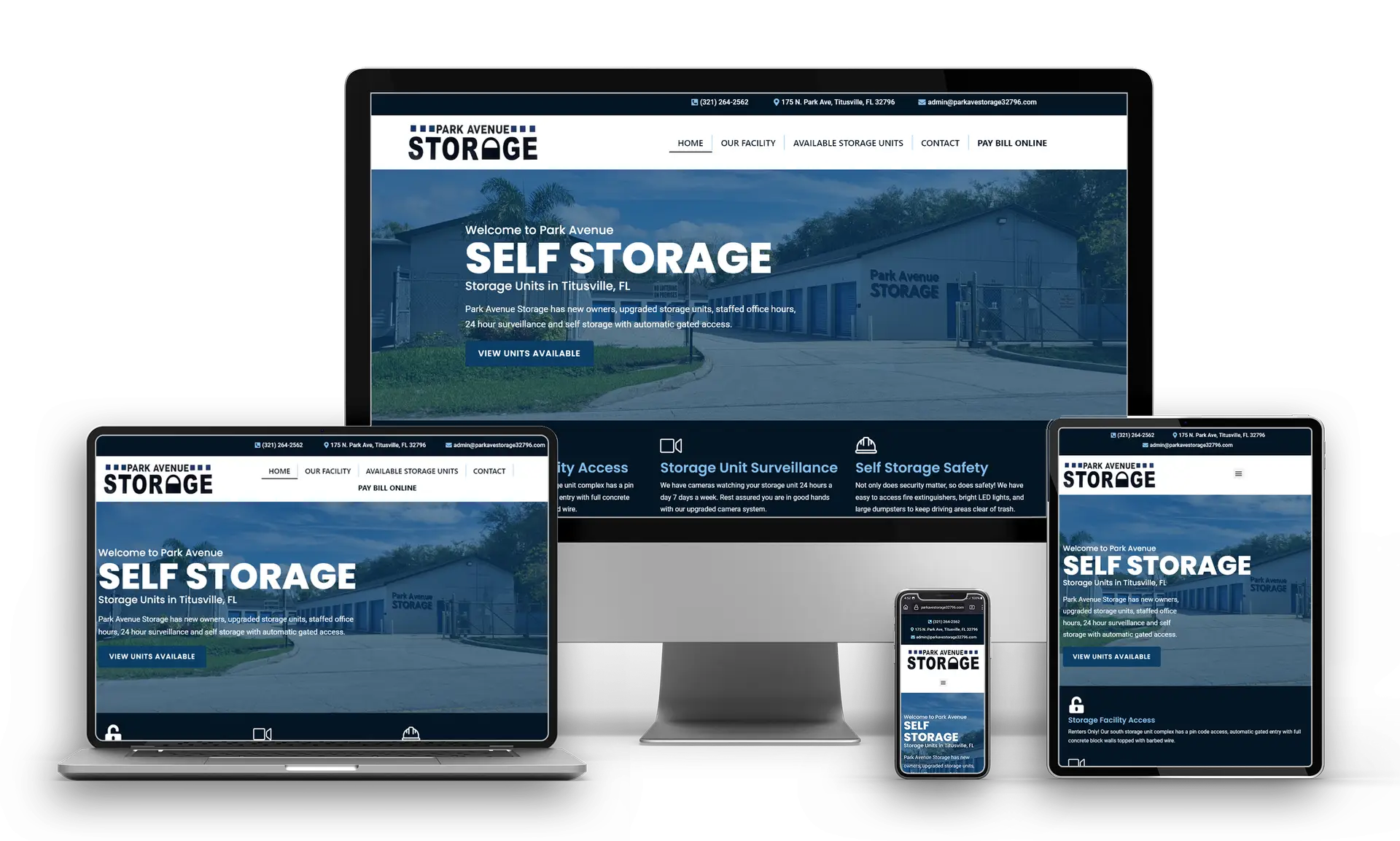 Self Storage Website Design