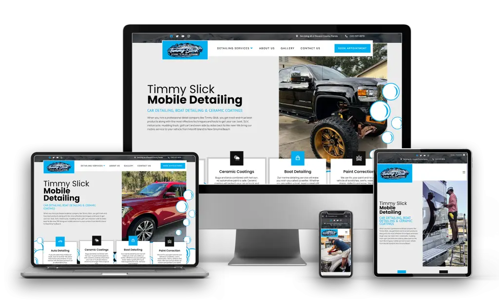 Website Design for Timmy Slick Detailing